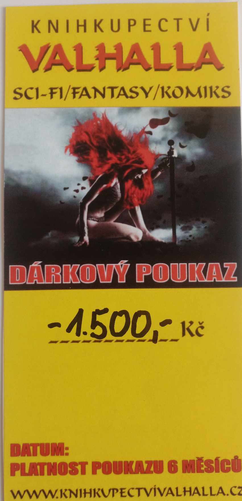 Dárkový poukaz - 1500 Kč